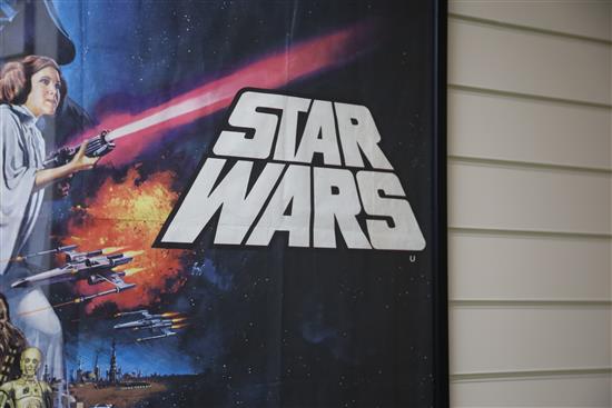 Star Wars (1977) British Quad film poster, Pre Academy Awards, Style C, 30 x 40 inches,